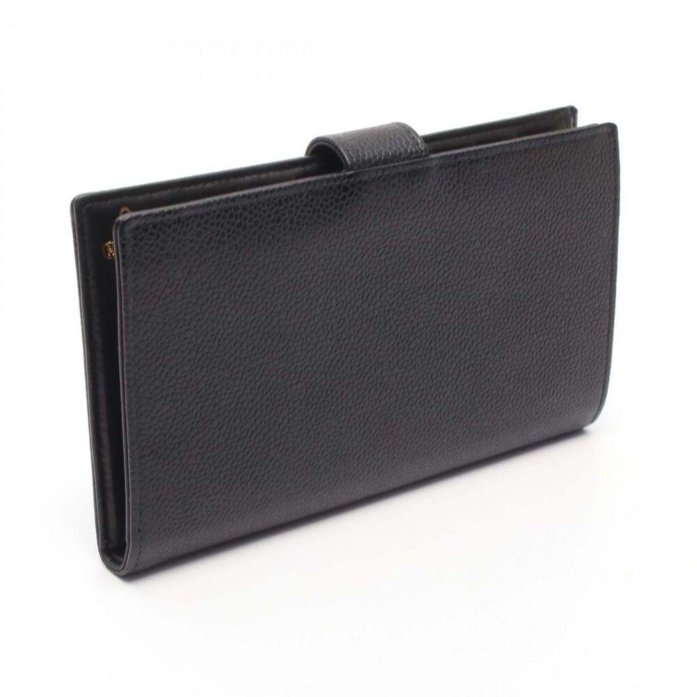 CHANEL Black Leather Logo Wallet - Picture 2 of 7